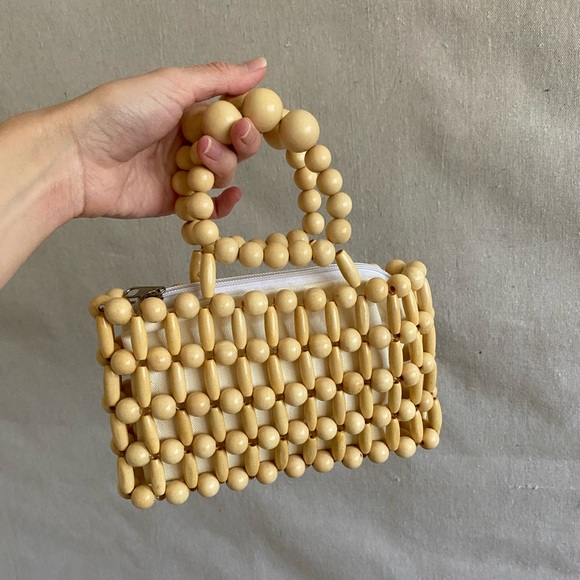 Handbags - Wood Beaded Mini Handbag